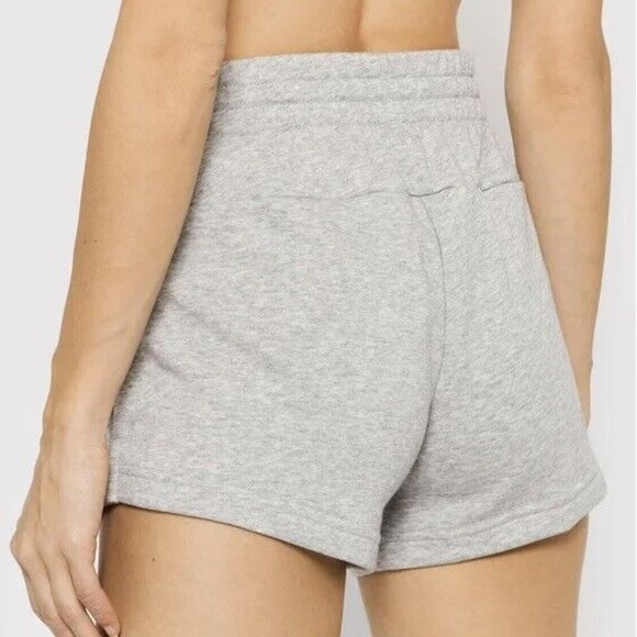 Adidas Essential Slim Logo Women’s Grey Short #874 - Picture 3 of 6